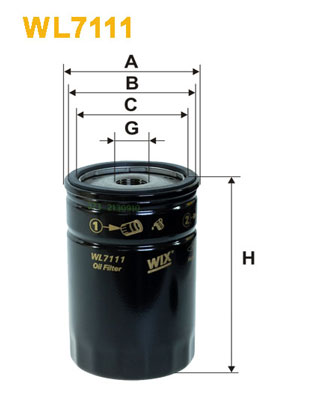 Wix Filters Oliefilter WL7111