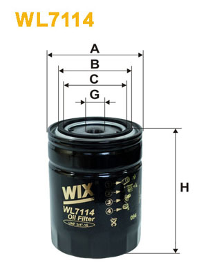 Wix Filters Hydrauliekfilter WL7114