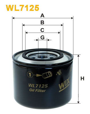 Wix Filters Oliefilter WL7125