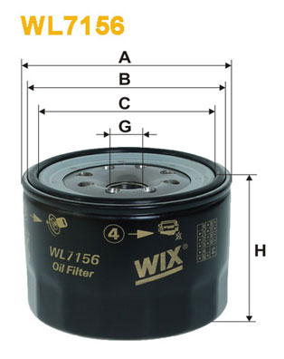 Wix Filters Oliefilter WL7156