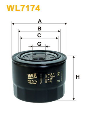 Wix Filters Oliefilter WL7174