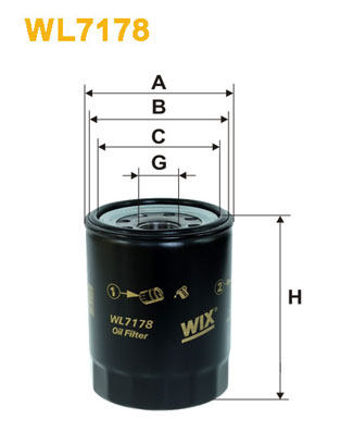 Wix Filters Oliefilter WL7178