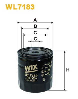 Wix Filters Oliefilter WL7183