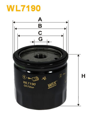 Wix Filters Oliefilter WL7190