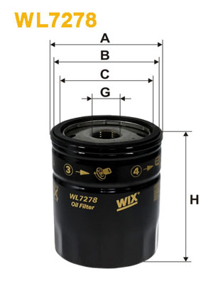Wix Filters Oliefilter WL7278