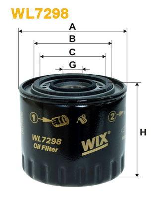 Wix Filters Oliefilter WL7298