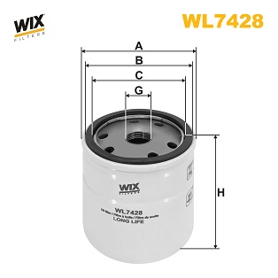 Wix Filters Oliefilter WL7428