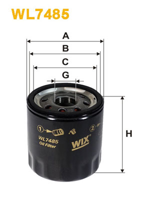 Wix Filters Oliefilter WL7485