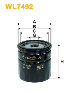 Wix Filters Oliefilter WL7492