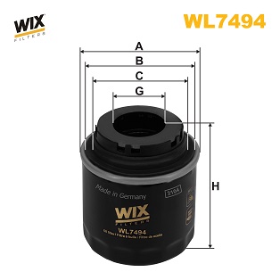 Wix Filters Oliefilter WL7494