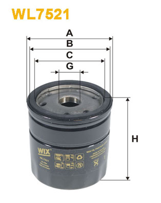 Wix Filters Oliefilter WL7521