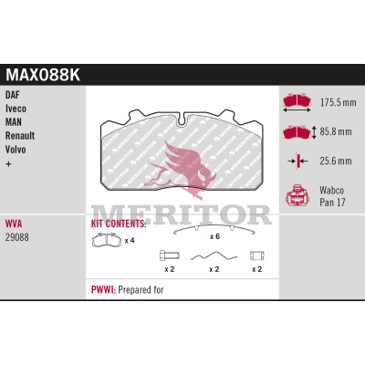 Meritor Remblokset MAX088K