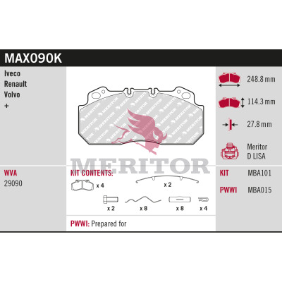 Meritor Remblokset MAX090K