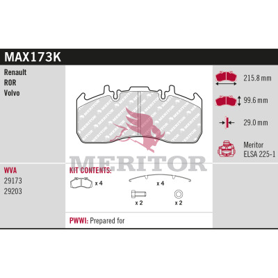 Meritor Remblokset MAX173K