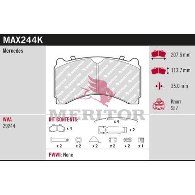 Meritor Remblokset MAX244K
