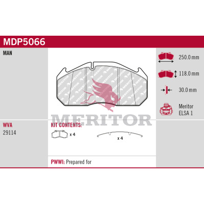 Meritor Remblokset MDP5066