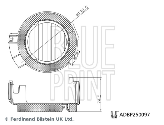 Blue Print Interieurfilter ADBP250097