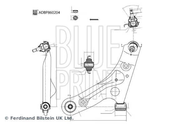 Blue Print Draagarm ADBP860204
