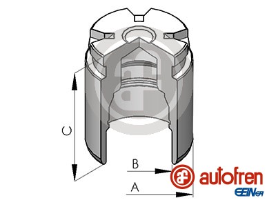 Autofren Seinsa Remzadel/remklauw zuiger D025116