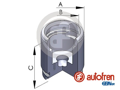 Autofren Seinsa Remzadel/remklauw zuiger D025257