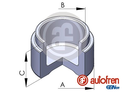 Autofren Seinsa Remzadel/remklauw zuiger D025260