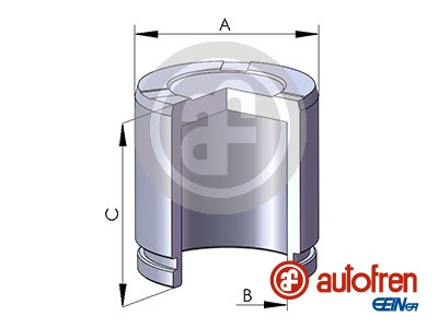 Autofren Seinsa Remzadel/remklauw zuiger D025287