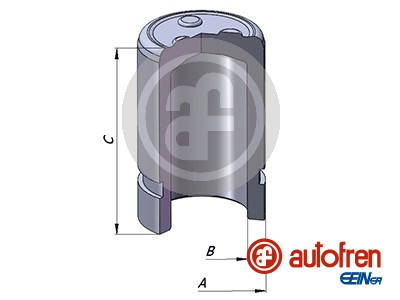 Autofren Seinsa Remzadel/remklauw zuiger D025292