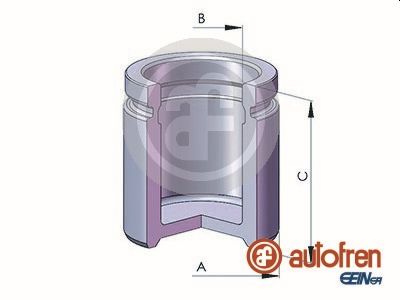 Autofren Seinsa Remzadel/remklauw zuiger D025298