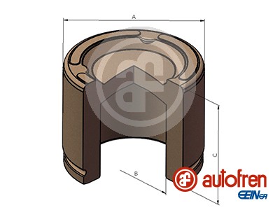 Autofren Seinsa Remzadel/remklauw zuiger D025496