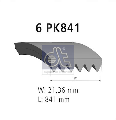 Dt Spare Parts Poly V-riem 6.31550