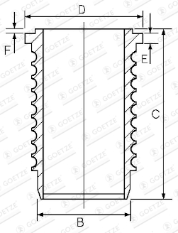 Goetze Engine Cilinderbus/voering O-ring 14-671680-00