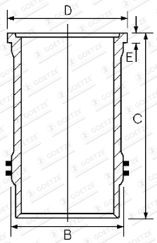 Goetze Engine Cilinderbus/voering O-ring 15-600020-00