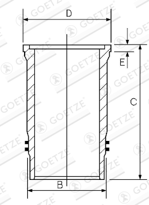 Goetze Engine Cilinderbus/voering O-ring 15-610050-00