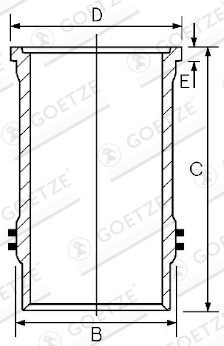 Goetze Engine Cilinderbus/voering O-ring 15-610060-10