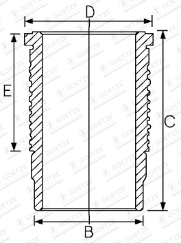 Goetze Engine Cilinderbus/voering O-ring 15-670050-00