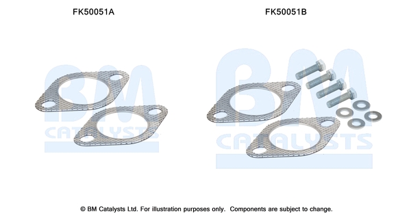 Bm Catalysts Uitlaat montageset FK50051