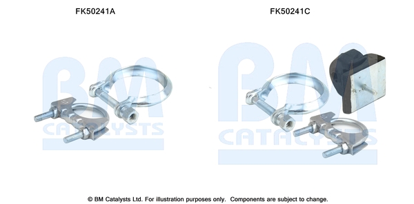 Bm Catalysts Uitlaat montageset FK50241