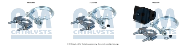 Bm Catalysts Uitlaat montageset FK50249