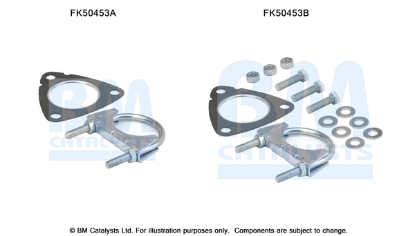 Bm Catalysts Uitlaat montageset FK50453