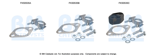 Bm Catalysts Uitlaat montageset FK50535