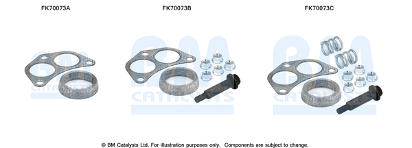 Bm Catalysts Uitlaat montageset FK70073