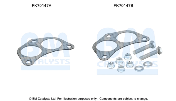 Bm Catalysts Uitlaat montageset FK70147