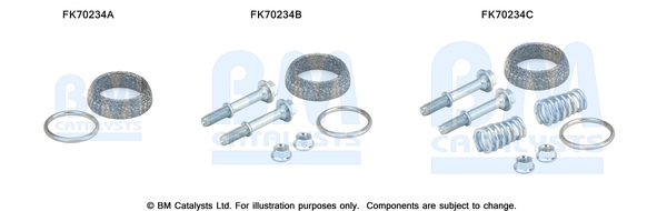 Bm Catalysts Uitlaat montageset FK70234