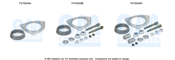 Bm Catalysts Uitlaat montageset FK70249