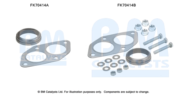 Bm Catalysts Uitlaat montageset FK70414