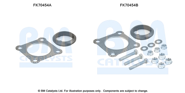 Bm Catalysts Uitlaat montageset FK70454