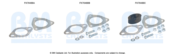 Bm Catalysts Uitlaat montageset FK70488