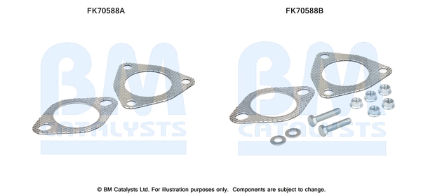 Bm Catalysts Uitlaat montageset FK70588