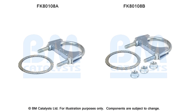 Bm Catalysts Katalysator montageset FK80108