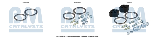 Bm Catalysts Katalysator montageset FK80320